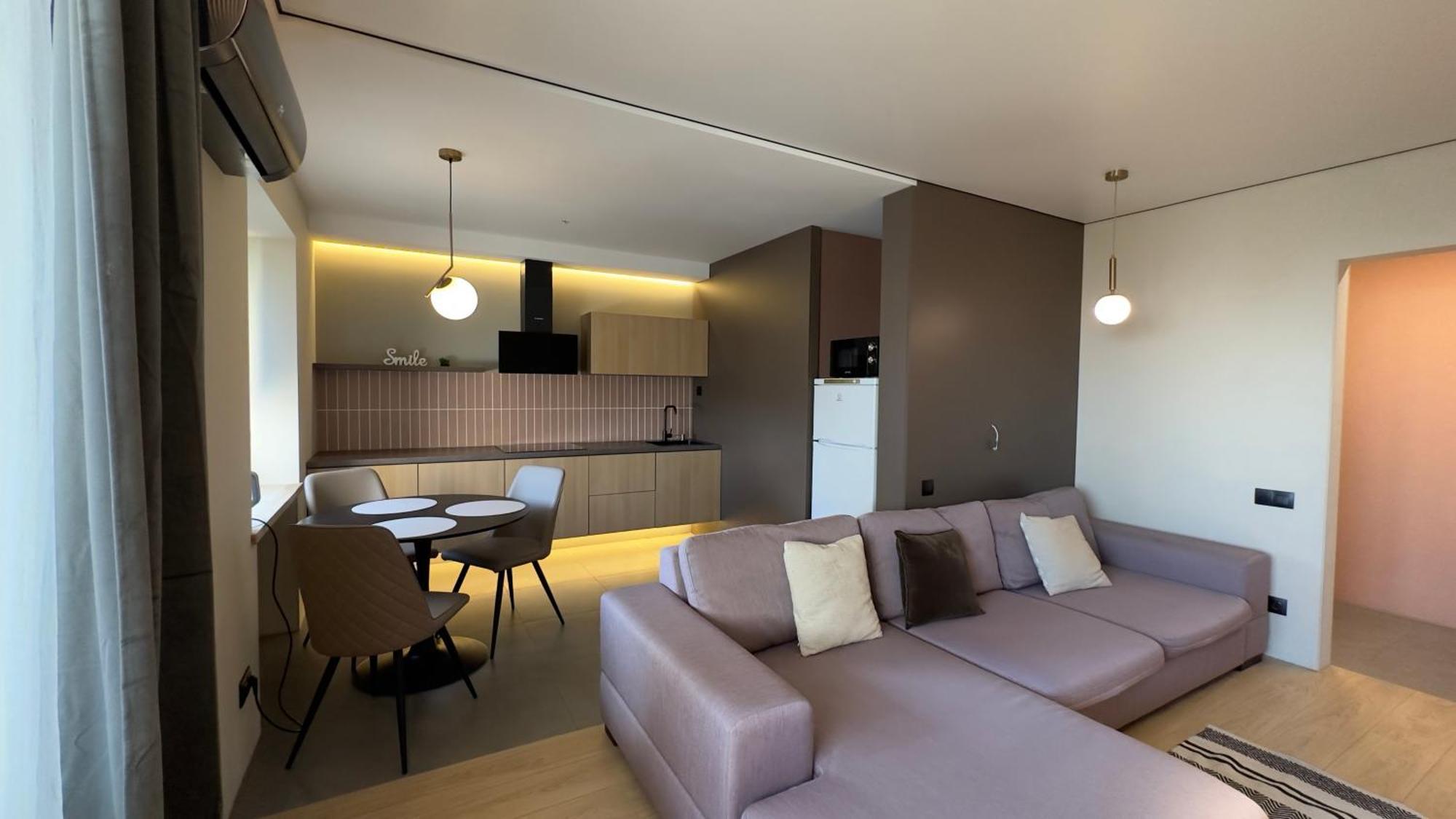 2 Room Modern Apartment View Dnipro Exterior foto